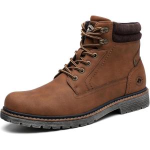 imageDECARSDZ Mens Fashion Laceup Casual Chukka Boots for Men Zipper BootBrownno Fur