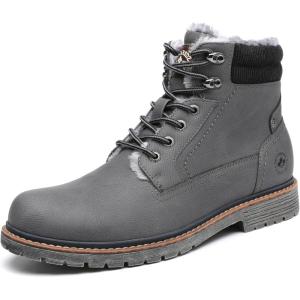 imageDECARSDZ Mens Fashion Laceup Casual Chukka Boots for Men Zipper BootGreyfur