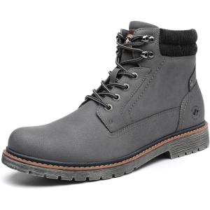 imageDECARSDZ Mens Fashion Laceup Casual Chukka Boots for Men Zipper BootGreyno Fur
