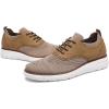 imageDECARSDZ Mens Casual Dress Shoes Knit Lightweight Breathable LaceUp Shoes Walking Work Sneakers Fashion SneakerBeige