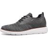 imageDECARSDZ Mens Casual Dress Shoes Knit Lightweight Breathable LaceUp Shoes Walking Work Sneakers Fashion SneakerGrey