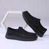 imageDECARSDZ Mens Casual Slip on Loafers Shoes Stretch Shoe Comfortable ampamp LightWeigh Use for Commuting Leisure Light ExerciseBlack