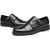 imageDECARSDZ Mens Classic Retro Double Monk Strap Casual Dress Loafer Shoes Comfortable for Business and Wedding Slip On LoafersBlack