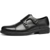 imageDECARSDZ Mens Classic Retro Double Monk Strap Casual Dress Loafer Shoes Comfortable for Business and Wedding Slip On LoafersBlack