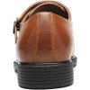 imageDECARSDZ Mens Classic Retro Double Monk Strap Casual Dress Loafer Shoes Comfortable for Business and Wedding Slip On LoafersBrown