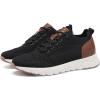 imageDECARSDZ Mens Comfort Mesh Fabric Fashion Breeze Sneakers Casual Shoe Breathable Walking Shoes Use for Urban Commuting Leisure Socials Outdoor City GetawaysBlack