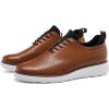 imageDECARSDZ Mens Fashion Casual Dress Shoe Wingtip Oxfords ShoesBrown