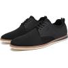 imageDECARSDZ Mens Point Toe Dress Shoes Fabric Breeze Breathable Mesh ShoeBlack