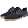 imageDECARSDZ Mens Point Toe Dress Shoes Fabric Breeze Breathable Mesh ShoeBlue