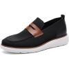 imageDECARSDZ Mens Casual Loafers Shoes Walking Sneakers Mesh Business Oxfords Work Lightweight Shoes Lightweight Slipon ShoesBlack