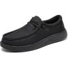 imageDECARSDZ Mens Casual Slip on Loafers Shoes Stretch Shoe Comfortable ampamp LightWeigh Use for Commuting Leisure Light ExerciseBlack