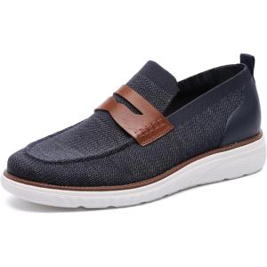 imageDECARSDZ Mens Casual Loafers Shoes Walking Sneakers Mesh Business Oxfords Work Lightweight Shoes Lightweight Slipon ShoesBlue