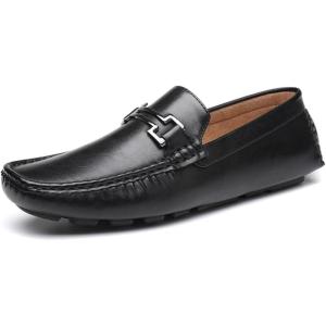 imageDECARSDZ Mens Casual Penny Loafers Moccasins SlipOns Driving ampamp Boat ShoesBlack