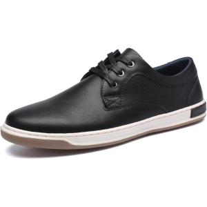 imageDECARSDZ Mens Fashion Sneakers Dress Sneaker Oxford Casual Shoes for MenBlack
