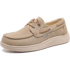 imageDECARSDZ Mens Penny Loafers Slip On Shoes Walking Shoe for Mens Lightweight Casual Knit LoaferBeige