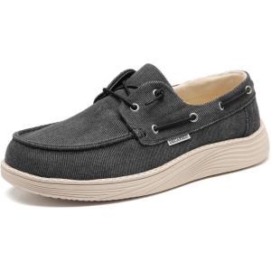 imageDECARSDZ Mens Penny Loafers Slip On Shoes Walking Shoe for Mens Lightweight Casual Knit LoaferBlack