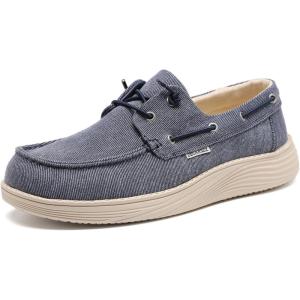 imageDECARSDZ Mens Penny Loafers Slip On Shoes Walking Shoe for Mens Lightweight Casual Knit LoaferBlue