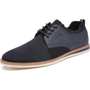 imageDECARSDZ Mens Point Toe Dress Shoes Fabric Breeze Breathable Mesh ShoeBlue
