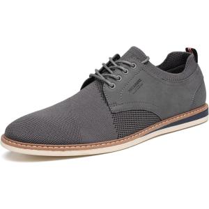 imageDECARSDZ Mens Point Toe Dress Shoes Fabric Breeze Breathable Mesh ShoeGrey