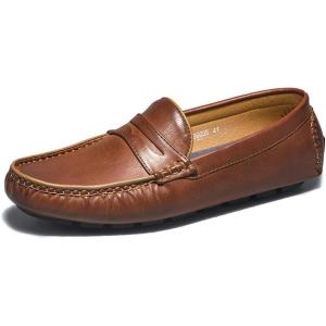 imageDECARSDZ Penny Loafers for Men Soft Lightweight Driving Boat Shoes Mens Loafers Casual Slip On ShoesDark Brown