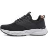imageDECARSDZ 2025 Breeze Summer Mens Casual Dress Shoes Laceup Comfortable Mesh Tennis Walking Fashion SneakersBlack