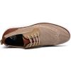 imageDECARSDZ Mens Casual Oxfords Shoes Breathable Knit Leisure Mesh Sneakers LaceUp Lightweight Walking Fashion SneakerBeige