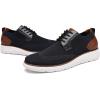 imageDECARSDZ Mens Casual Oxfords Shoes Breathable Knit Leisure Mesh Sneakers LaceUp Lightweight Walking Fashion SneakerBlue