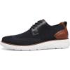 imageDECARSDZ Mens Casual Oxfords Shoes Breathable Knit Leisure Mesh Sneakers LaceUp Lightweight Walking Fashion SneakerBlue