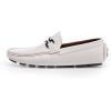 imageDECARSDZ Mens Casual Slip on Soft Lightweight Driving Penny Loafers for Men Shoes White