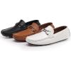imageDECARSDZ Mens Casual Slip on Soft Lightweight Driving Penny Loafers for Men Shoes White