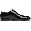 imageDECARSDZ Mens Classic Formal Oxford Laceup Faux Patent Leather Shoe for Men Business Wedding Suit Tuxedo Dress ShoesBlack45