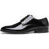imageDECARSDZ Mens Classic Formal Oxford Laceup Faux Patent Leather Shoe for Men Business Wedding Suit Tuxedo Dress ShoesBlack45