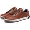 imageDECARSDZ Mens Sneakers Classic Retro Casual Shoes Dress Business Oxford Shoe for MenBrown44