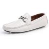 imageDECARSDZ Mens Casual Slip on Soft Lightweight Driving Penny Loafers for Men Shoes White