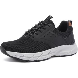 imageDECARSDZ 2025 Breeze Summer Mens Casual Dress Shoes Laceup Comfortable Mesh Tennis Walking Fashion SneakersBlack