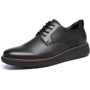 imageDECARSDZ Mens Classic Casual Dress Formal Oxford Lace Up Wedding ShoesBlack