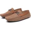 imageDECARSDZ Casual Leather Penny Mens Loafers for Men Slip on Driving Moccasins ShoesCamel