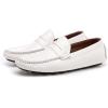 imageDECARSDZ Mens Lightweight Casual Penny Loafers Soft for Driving Slip on Shoes for MenWhite