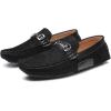 imageDECARSDZ Casual Leather Penny Mens Loafers for Men Slip on Driving Moccasins ShoesBlack