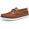 imageDECARSDZ Men Comfy Slipon Lightweight Penny Loafers Mens Casual Dress Shoes BlackCamel 006