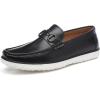 imageDECARSDZ Men Comfy Slipon Lightweight Penny Loafers Mens Casual Dress Shoes BlackBlack 006