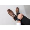 imageDECARSDZ Mens Casual Dress Shoes Oxford Shoes Business Formal Derby Mens Sneakers Walking Shoe A073Brown