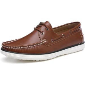 imageDECARSDZ Men Comfy Slipon Lightweight Penny Loafers Mens Casual Dress Shoes BlackCamel 007