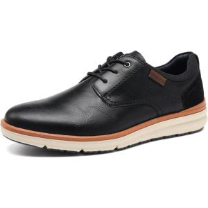 imageDECARSDZ Mens Casual Dress Shoes Oxford Shoes Business Formal Derby Mens Sneakers Walking Shoe A073Black