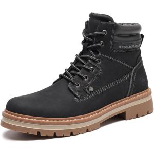 imageDECARSDZ Mens Fashion Laceup Casual Chukka Boots for MenBlack