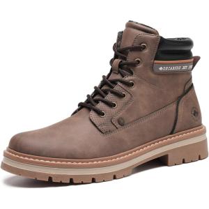imageDECARSDZ Mens Fashion Laceup Casual Chukka Boots for MenBrown