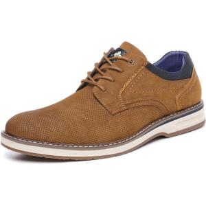 imageDECARSDZ Mens Dress Casual Shoes Lace Up Oxfords for MenBrown047
