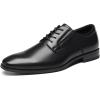 imageDECARSDZ Mens Classic Formal Oxford Laceup Tuxedo Wedding Business Dress Shoes for ManBlack