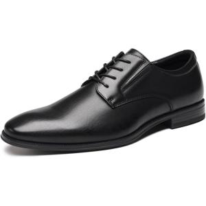 imageDECARSDZ Mens Classic Formal Oxford Laceup Tuxedo Wedding Business Dress Shoes for ManBlack