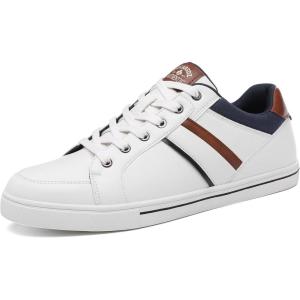 imageDECARSDZ Mens Business Casual Dress Sneakers Fashionable Comfortable Shoes for Mens SneakersWhite